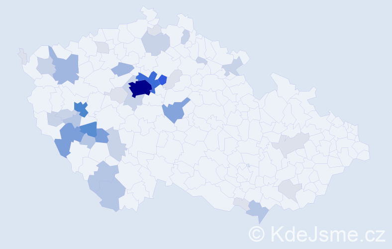 Příjmení: 'Skuhravá', počet výskytů 146 v celé ČR