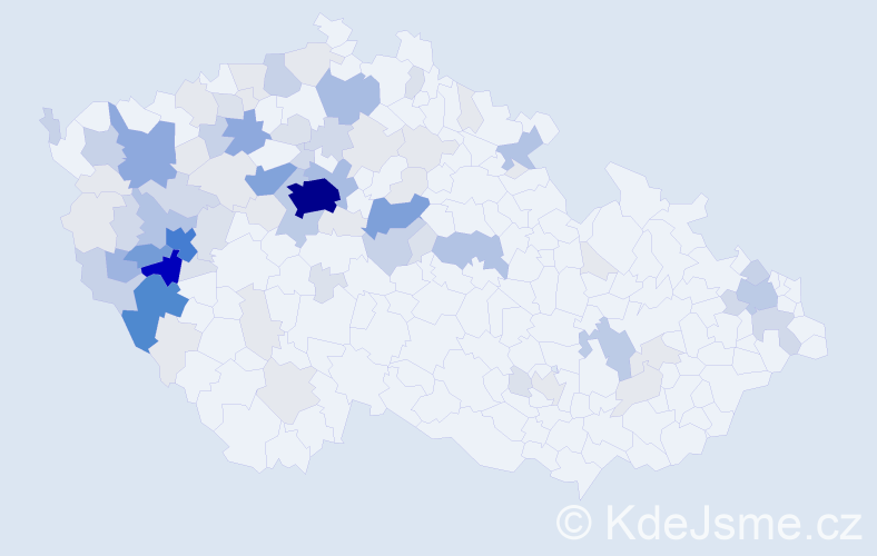 Příjmení: 'Hodan', počet výskytů 337 v celé ČR