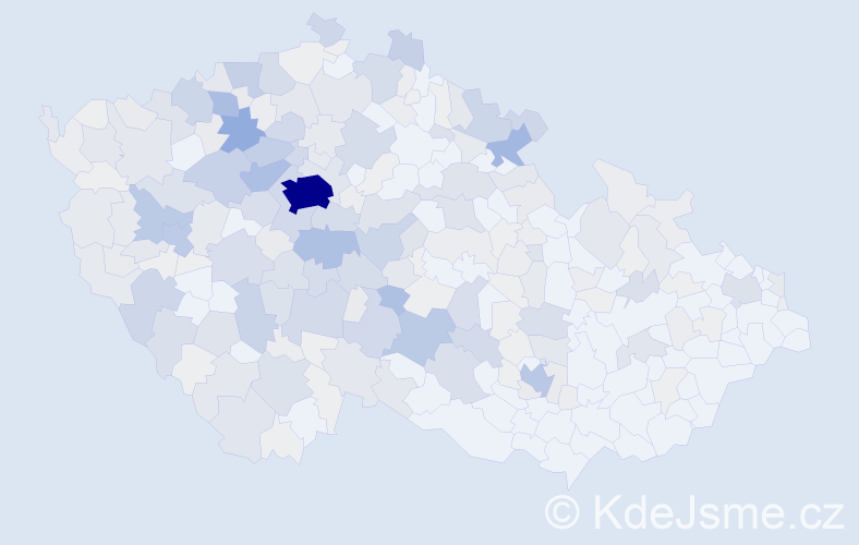 Příjmení: 'Suk', počet výskytů 1167 v celé ČR