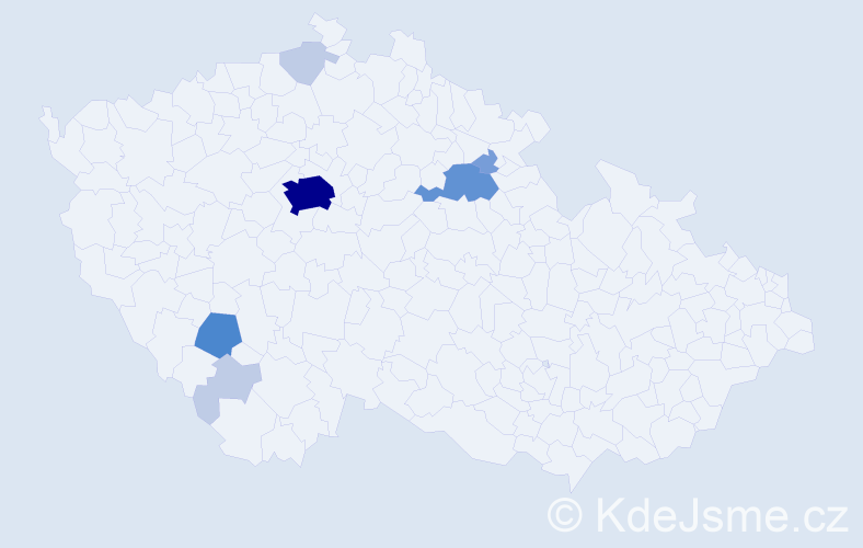 Příjmení: 'Prihara', počet výskytů 24 v celé ČR
