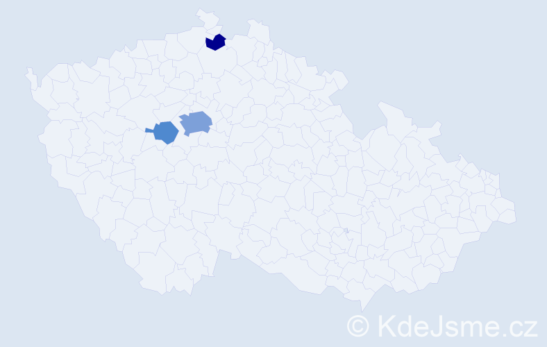 Příjmení: 'Houžvíková', počet výskytů 9 v celé ČR