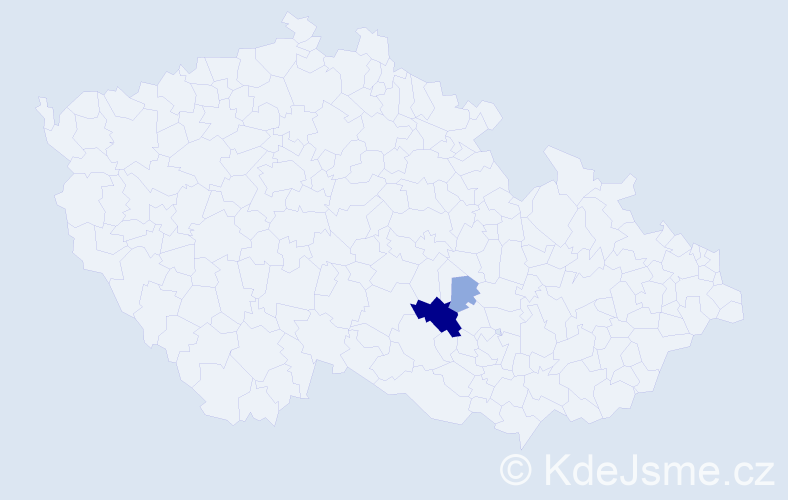 Příjmení: 'Kudiovská', počet výskytů 10 v celé ČR