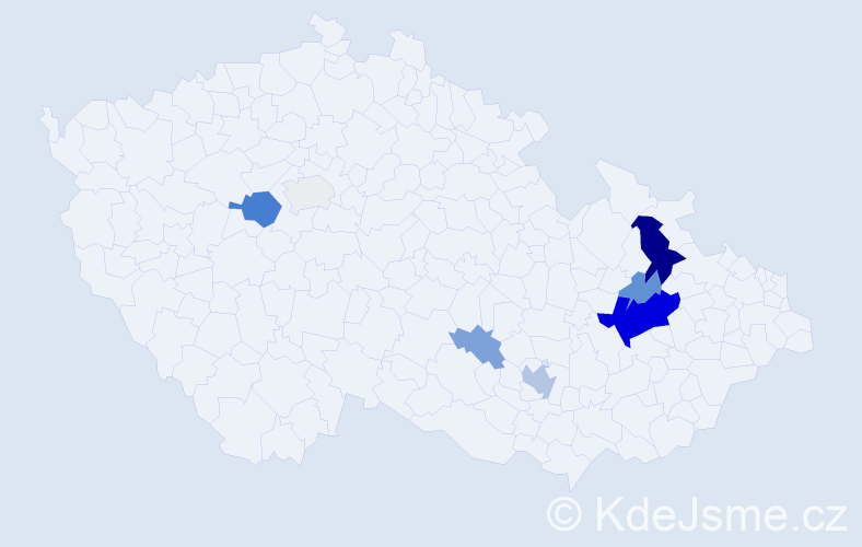 Příjmení: 'Kunzfeldová', počet výskytů 23 v celé ČR