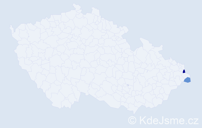 Příjmení: 'Kaper', počet výskytů 4 v celé ČR