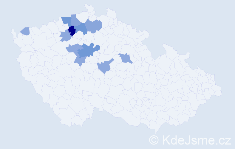 Příjmení: 'Elman', počet výskytů 34 v celé ČR