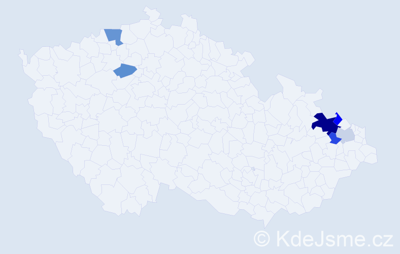 Příjmení: 'Machold', počet výskytů 22 v celé ČR