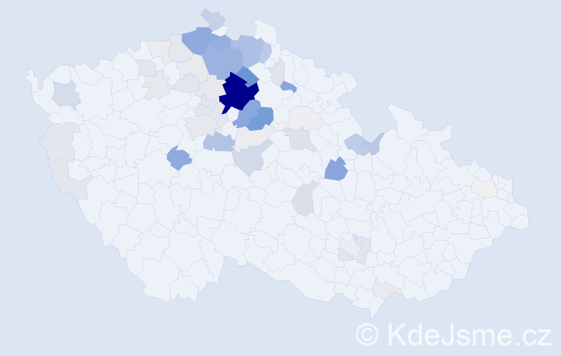 Příjmení: 'Knesplová', počet výskytů 238 v celé ČR