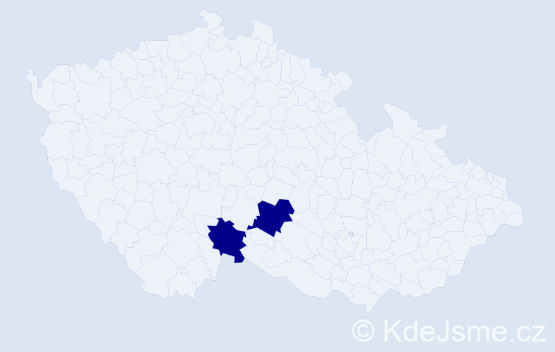 Příjmení: 'Bruhin', počet výskytů 2 v celé ČR