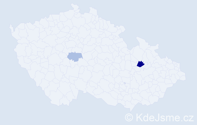Příjmení: 'Gratzerová', počet výskytů 4 v celé ČR