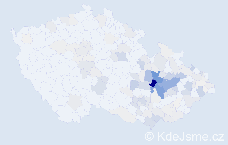 Příjmení: 'Faltýnek', počet výskytů 501 v celé ČR