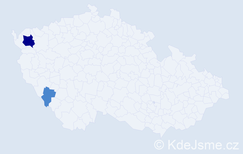Příjmení: 'Karanikolov', počet výskytů 6 v celé ČR