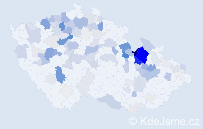 Příjmení: 'Reichl', počet výskytů 418 v celé ČR