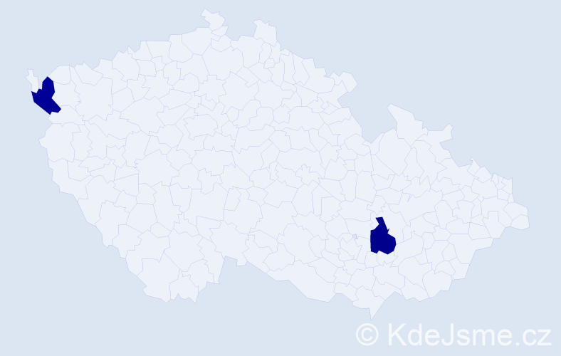 Příjmení: 'Birdáš', počet výskytů 6 v celé ČR