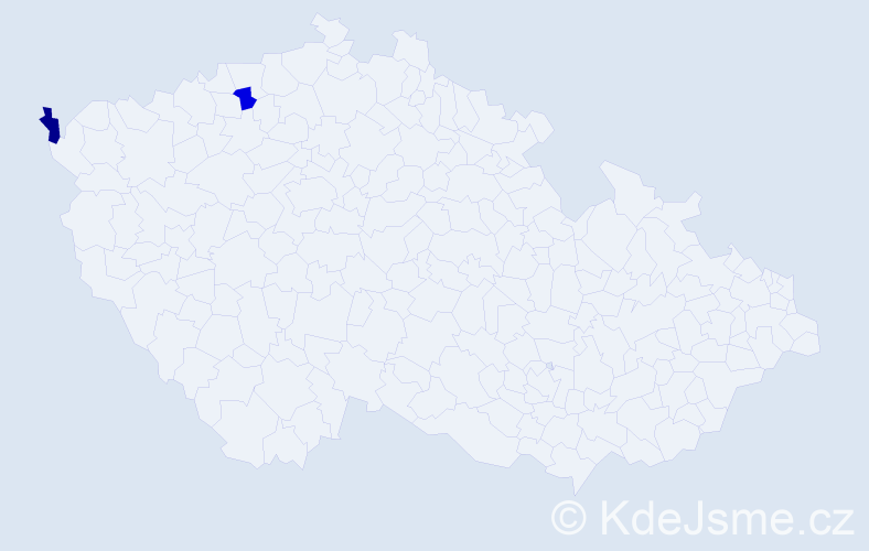 Příjmení: 'Šíbrt', počet výskytů 4 v celé ČR