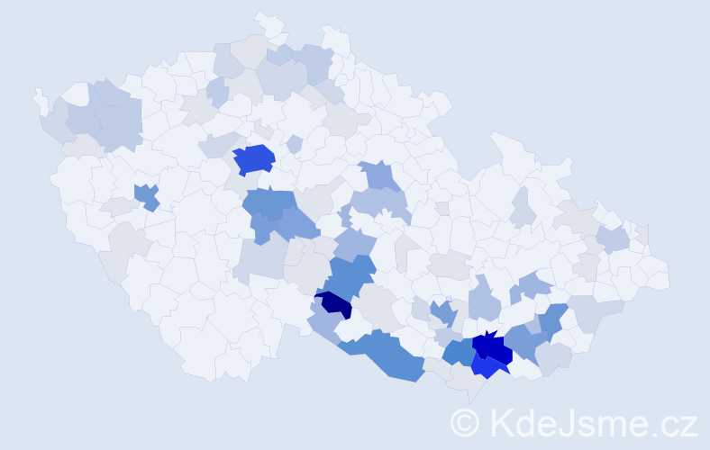Příjmení: 'Lupačová', počet výskytů 312 v celé ČR