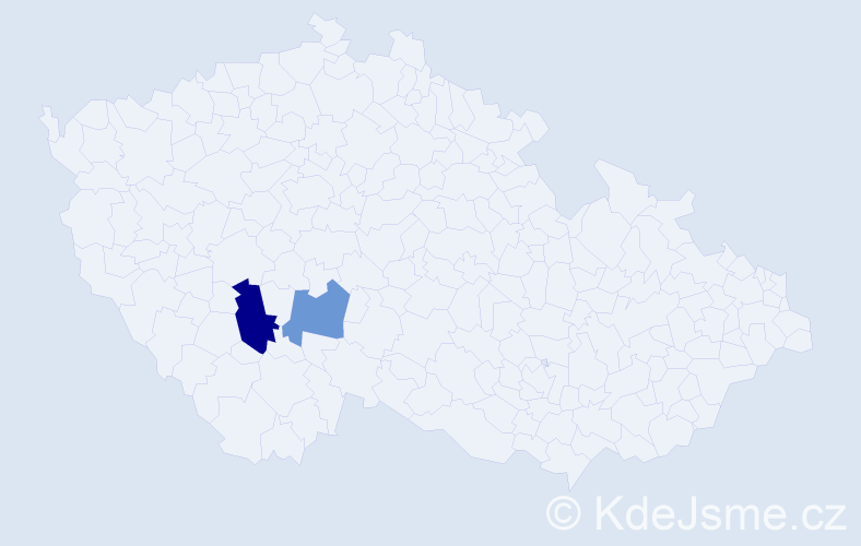 Příjmení: 'Pechuška', počet výskytů 3 v celé ČR