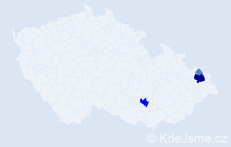 Příjmení: 'Mastalerz', počet výskytů 6 v celé ČR