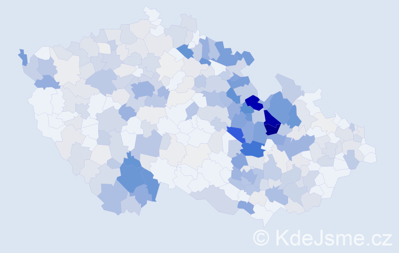 Příjmení: 'Šafář', počet výskytů 1379 v celé ČR