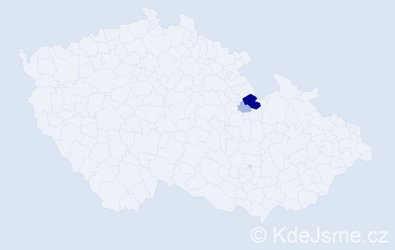 Příjmení: 'Strasmeierová', počet výskytů 8 v celé ČR