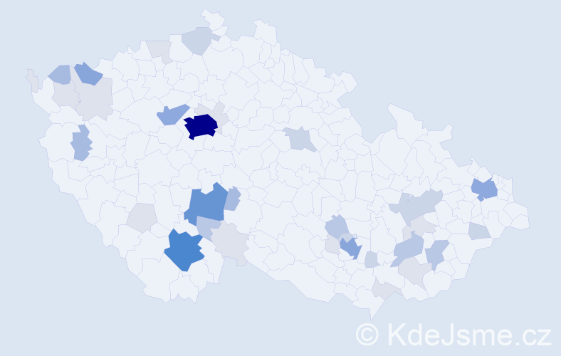 Příjmení: 'Eremiáš', počet výskytů 119 v celé ČR