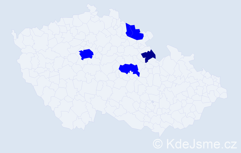 Příjmení: 'Emichel', počet výskytů 6 v celé ČR