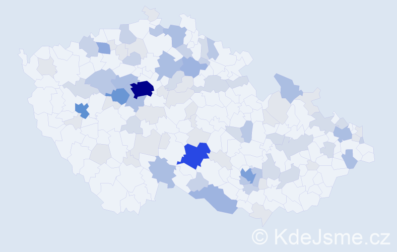 Příjmení: 'Tuma', počet výskytů 254 v celé ČR