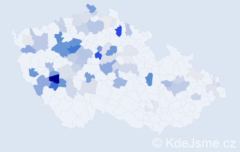 Příjmení: 'Baroch', počet výskytů 275 v celé ČR