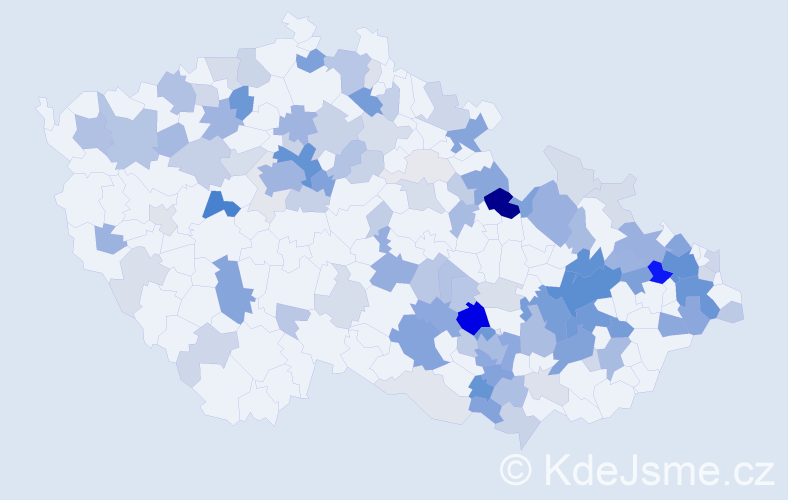 Příjmení: 'Šubertová', počet výskytů 380 v celé ČR