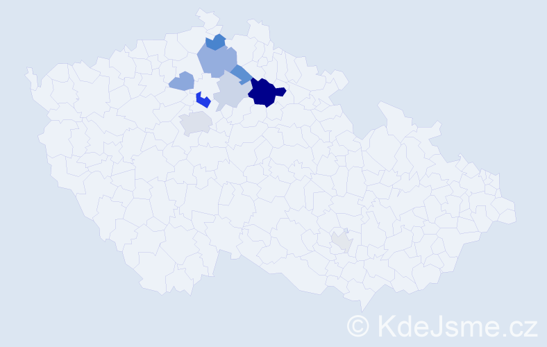 Příjmení: 'Barkman', počet výskytů 22 v celé ČR