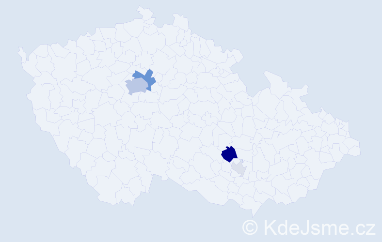 Příjmení: 'Patzelová', počet výskytů 15 v celé ČR