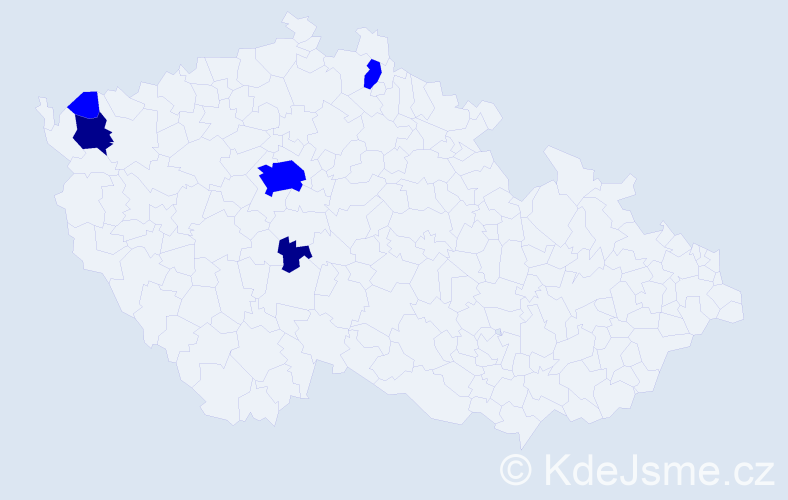Příjmení: 'Rungeová', počet výskytů 7 v celé ČR