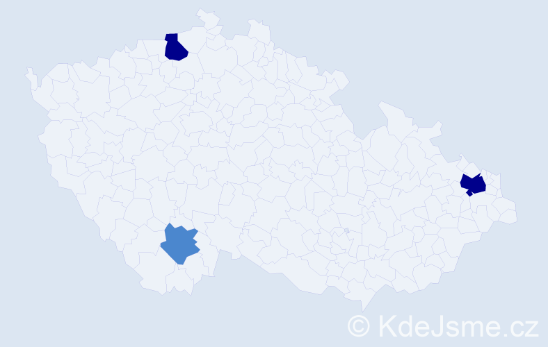 Příjmení: 'Grupáčová', počet výskytů 10 v celé ČR