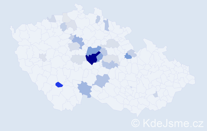 Příjmení: 'Zatřepálek', počet výskytů 81 v celé ČR
