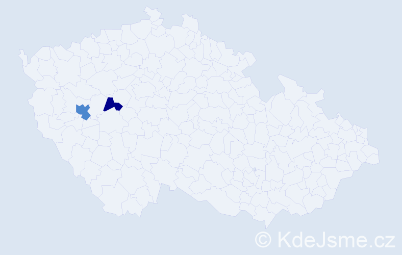 Příjmení: 'Kruft', počet výskytů 4 v celé ČR
