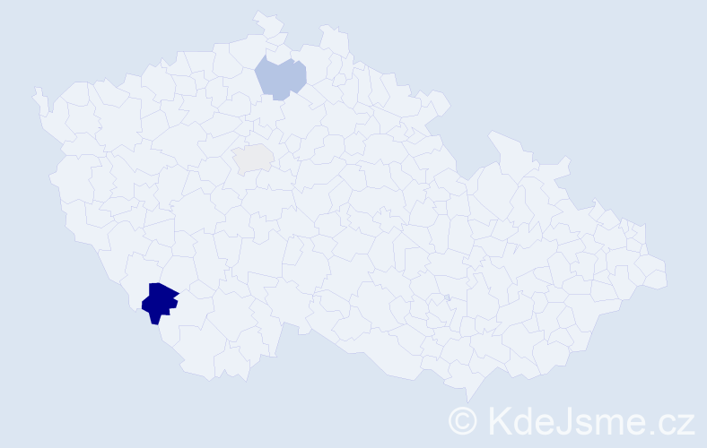 Příjmení: 'Schelinger', počet výskytů 4 v celé ČR