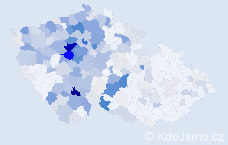 Příjmení: 'Landa', počet výskytů 1178 v celé ČR