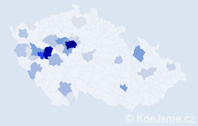 Příjmení: 'Dezort', počet výskytů 142 v celé ČR
