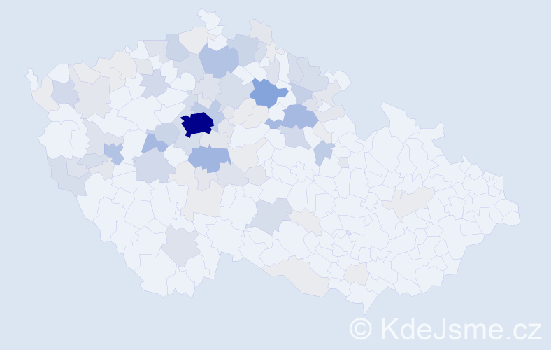 Příjmení: 'Pávová', počet výskytů 323 v celé ČR