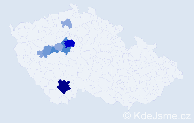 Příjmení: 'Kotnauerová', počet výskytů 32 v celé ČR
