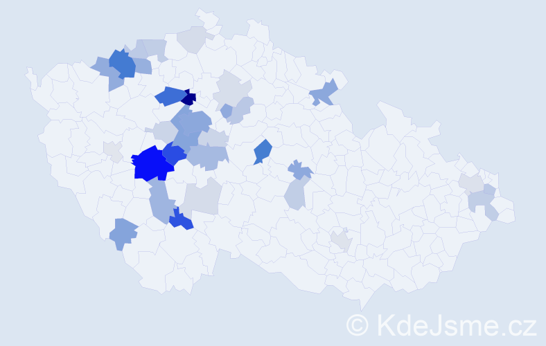 Příjmení: 'Kášová', počet výskytů 112 v celé ČR