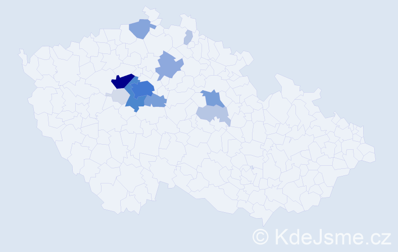Příjmení: 'Řešátko', počet výskytů 56 v celé ČR
