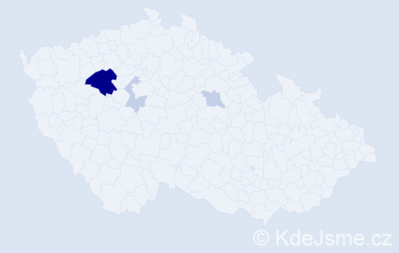 Příjmení: 'Friebertová', počet výskytů 13 v celé ČR
