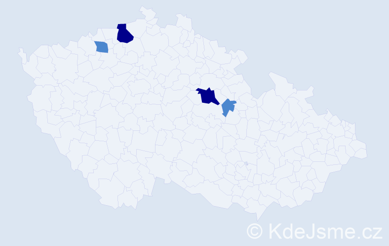Příjmení: 'Kariško', počet výskytů 8 v celé ČR