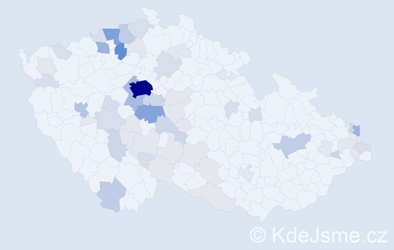 Příjmení: 'Harvanová', počet výskytů 180 v celé ČR