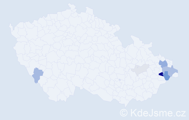 Příjmení: 'Mechel', počet výskytů 25 v celé ČR