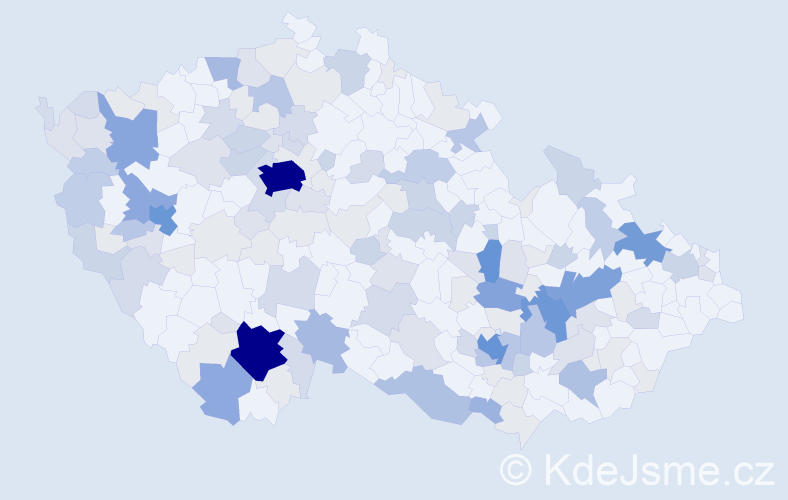 Příjmení: 'Schuster', počet výskytů 510 v celé ČR