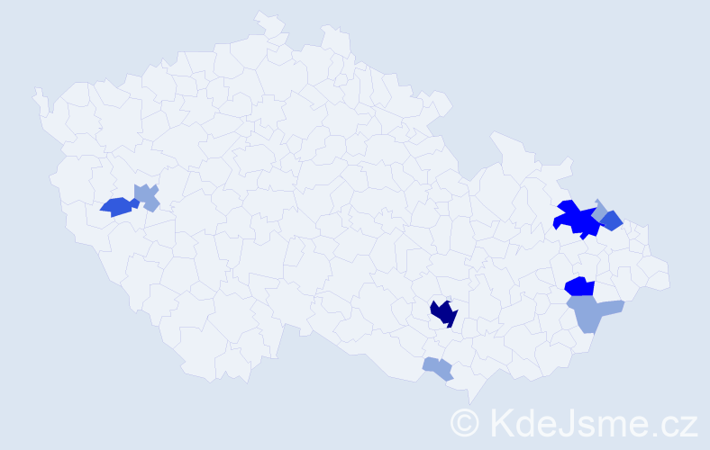 Příjmení: 'Mertensová', počet výskytů 23 v celé ČR