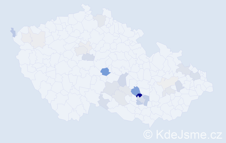 Příjmení: 'Malášek', počet výskytů 104 v celé ČR