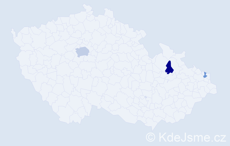 Příjmení: 'Abidi', počet výskytů 6 v celé ČR