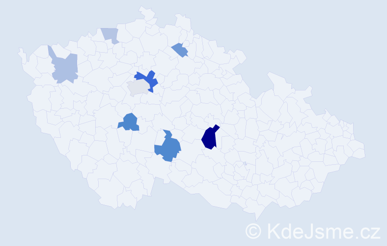 Příjmení: 'Weidemannová', počet výskytů 16 v celé ČR